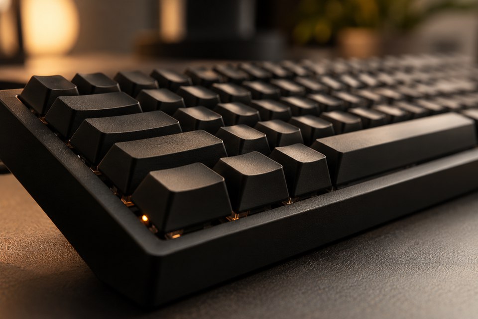 Zbliżenie klawiszy mechanicznej klawiatury Zbliżenie klawiszy mechanicznej klawiatury